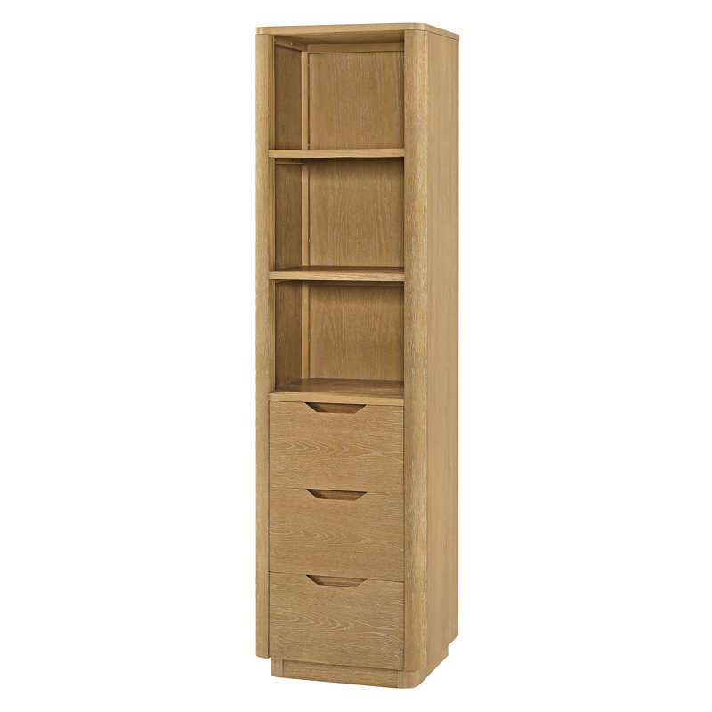 Kaiser 20in. Storage Cabinet for Bathroom, Kitchen and Living Room, Washed Ash Gray