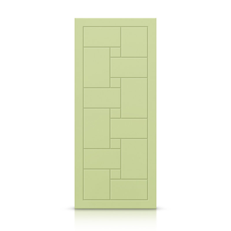 Porte standard à panneaux en bois manufacturé, 36 po x 96 po, Vert sauge