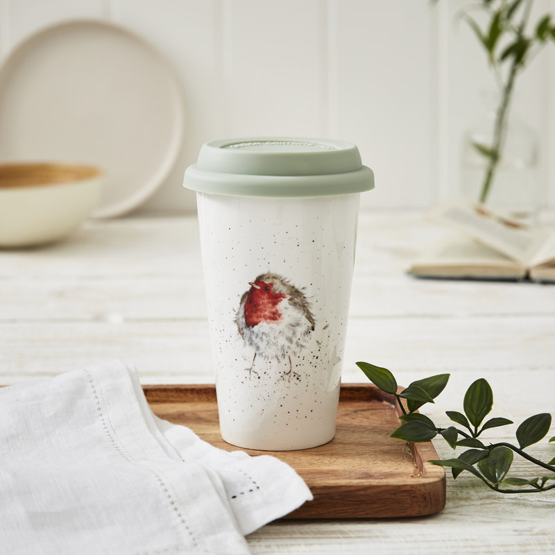Classic Wrendale Designs  Robin Travel Mug