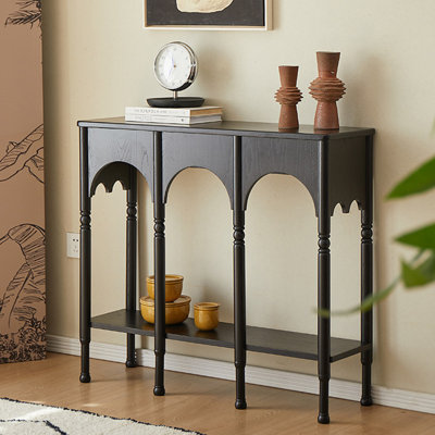 Console en bois massif de style français.