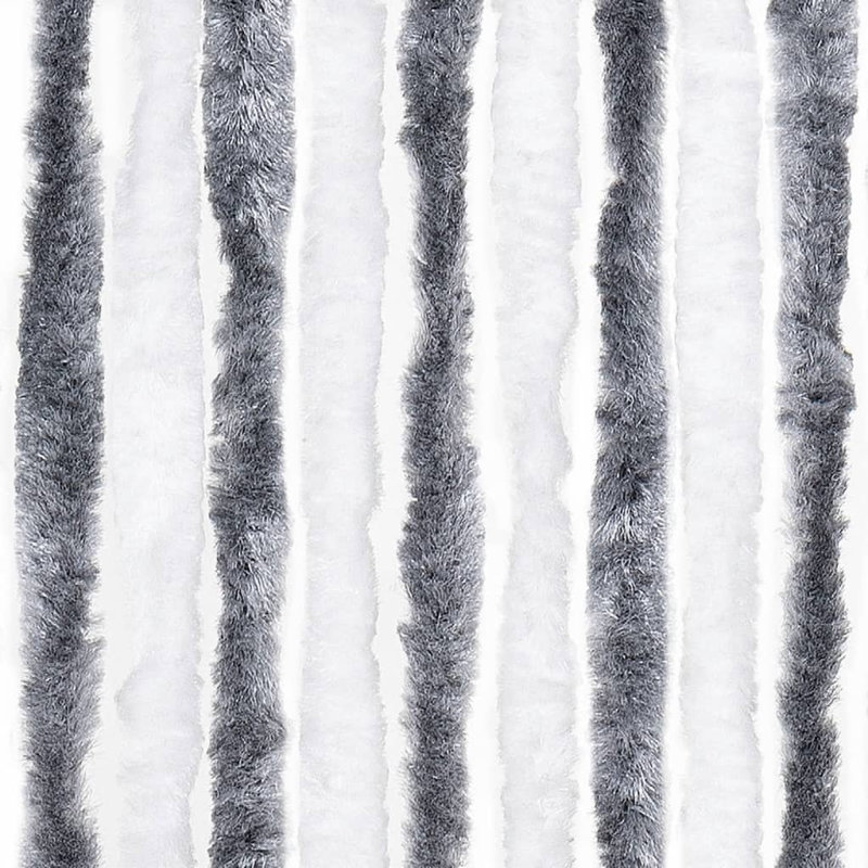 Birchanger Room Darkening Curtain Single Panel, 90cm Width x 220cm Drop, Grey/White