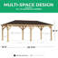 Pavillon de jardin en bois massif Meridian-138919556