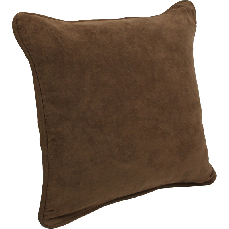  Corded Throw Pillow, Chocolate