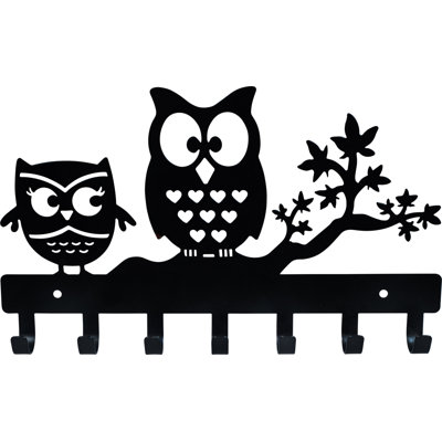 Sterre Owl Desgin Wall Organiser 7 Hooks