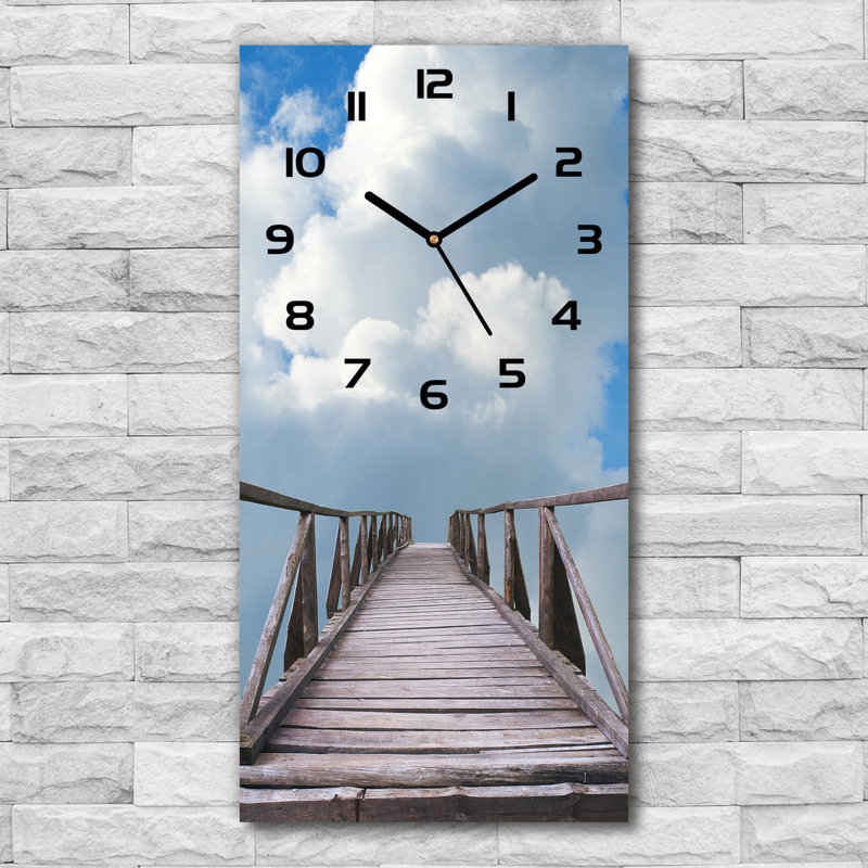 Jackee Glass Wall Clock, Black