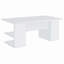 Bureau d'écriture blanc à 4 tablettes