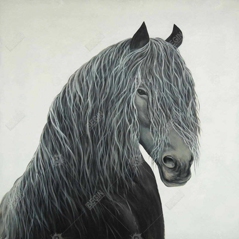 «Wild Heart Horse», H 24 po x l 24 po