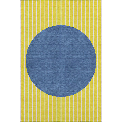 Premium Machine Washable Naglee AMF994 Stripes Rug