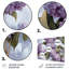 Mauve et lilas gris, fleurs parfumées III - décoration murale florale en métal-2040077175