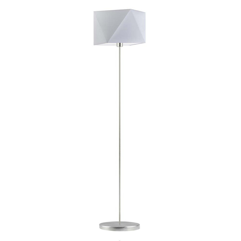 Ayanle 160cm Traditional Floor Lamp, Brushed Steel, Light Grey