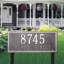 Double Line 2-Line Lawn Address Sign-119349863-119349859
