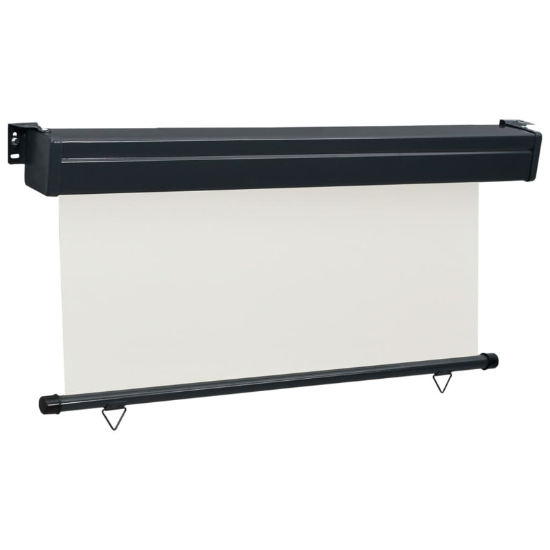 Ergin Balcony Side Awning, 250cm H x 160cm W, Cream