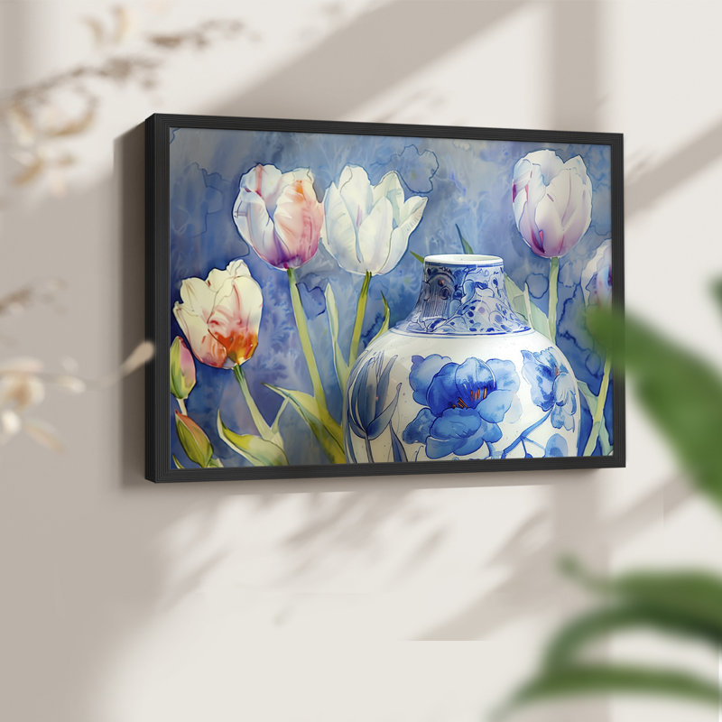 Floral Series-CIV -Framed Print - Restickable