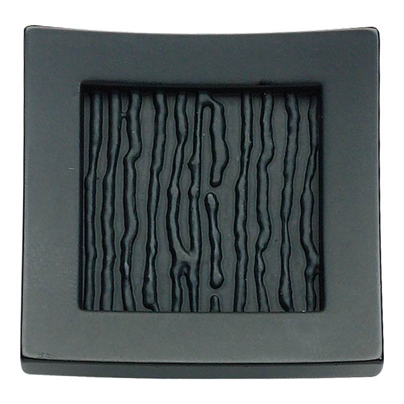Primitive 1 1/2" Length Square Knob, Black