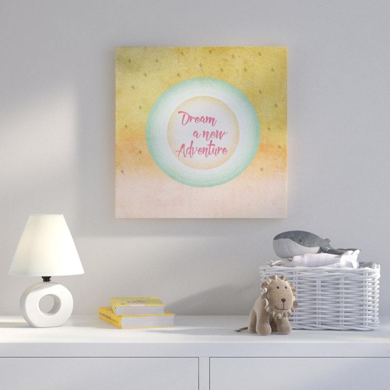 « rêve a new adventure », art sur toile, H 18 po x l 18 po