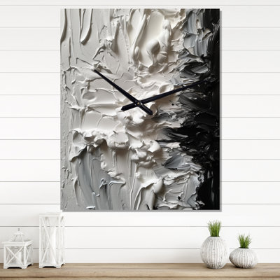 Isbah - Horloge murale moderne en marbre abstrait