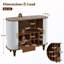 Armoire cannelée avec 6 porte-bouteilles et 3 porte-verres-130178272
