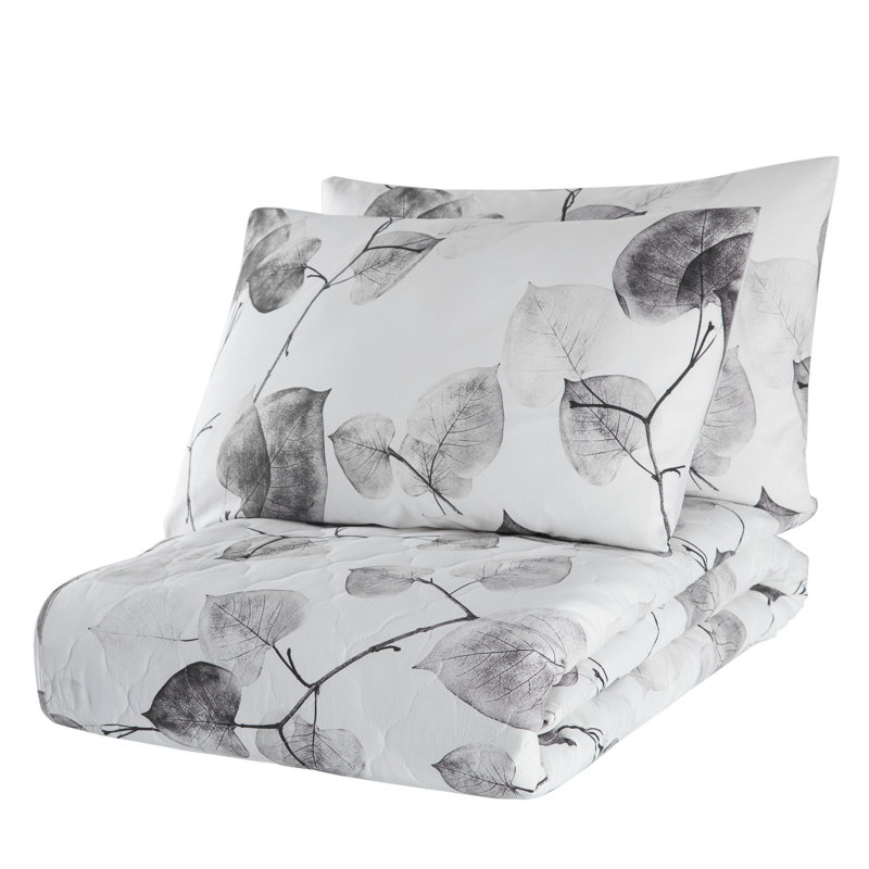 Ephialtes Cotton Floral Bedspread with Pillowcases, 250 x 200cm Bedspread