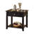Black End Table with Bottom Shelf