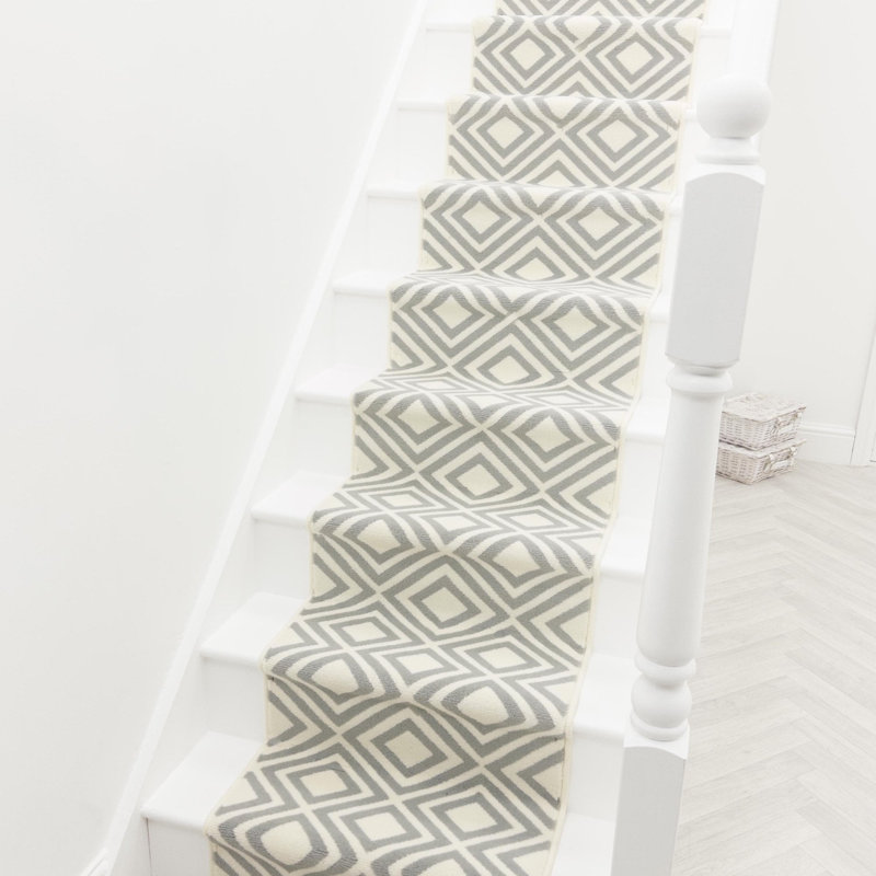 Stair Runner Geometric Area Rug, Stair Runner 60 x 660 cm