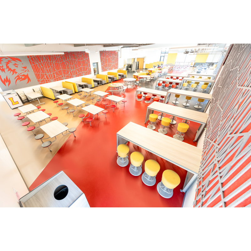 Mobile Stool Table - Rectangle - 4 Stools