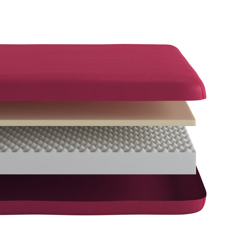 Matelas pour enfant en mousse à mémoire de forme simple de 5 pouces Napqueen (plusieurs couleurs disponibles: blanc, bleu, gris, rose)