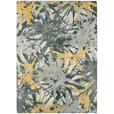 Tary Chenille Abstract Indoor / Outdoor Rug