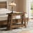 Rustic Console Table,2-Tier Entryway Table,Narrow Sofa Table
