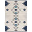 Tapis de couloir bleu et ivoire Strathearn Southwestern-735018523