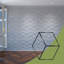 Panneaux muraux décoratifs en acrylique Pueblo, moyen, l 15 3/8 po x H 15 3/8 po x T 1/8 po, noir-417203208-417203221