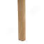 Ensemble de 4 chaises de salle à manger scandinaves avec structure en bois naturel et sièges rembourrés beiges pour un usage quotidien confortable.-417352239-417352233