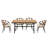 U_Style Contemporary Outdoor Set With PE Rattan Chairs And Plastic Wood Table-1459894580