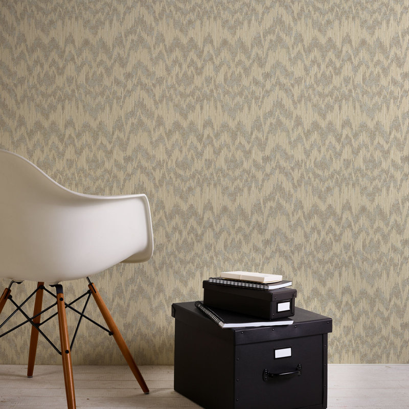 Thundelarra 10.05m x 53cm Textured Roll, Beige/Brown