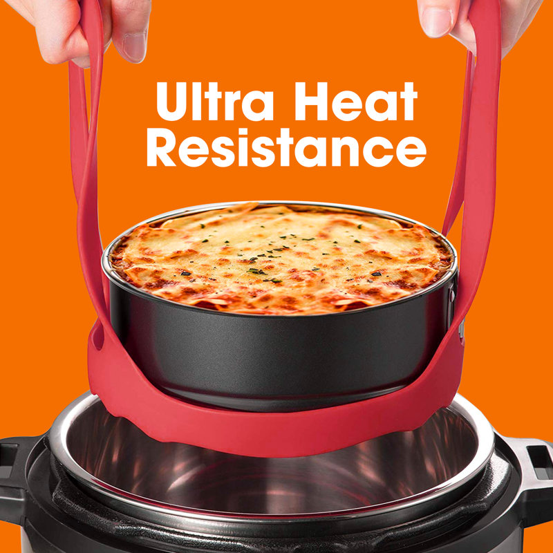 Cheer Collection Silicone Steamer Basket with 6.5'' Diameter
