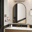 Miroir mural arqué à conception incassable pour salle de bain-686563689