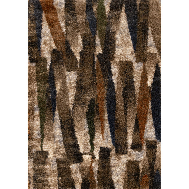 Tapis d'intérieur abstrait Jadis, Rectangle 5 pi 3 po x 7 pi 7 po