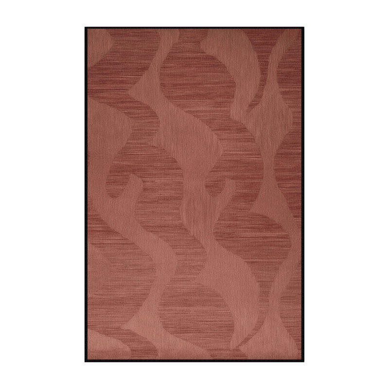 Machine Washable Abstract Brown Area Rug, Rectangle 2' x 3'