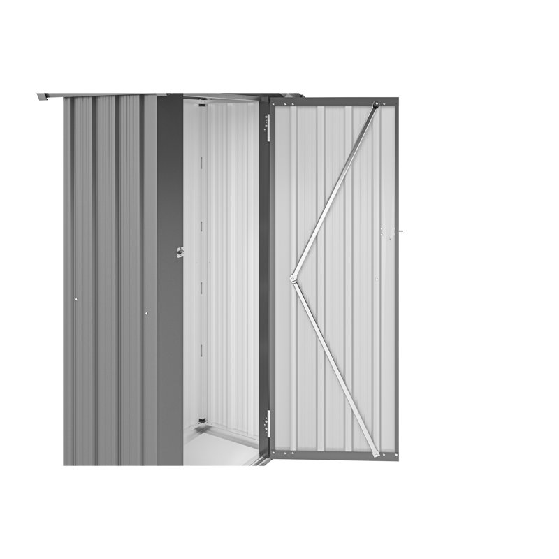 Galvanized Iron Outdoor Cabinet, Waterproof And Rust - Proof, Safe Lock, Easy To Disassemble, Good For Backyards Campgrounds, 69.68” Height, Black, Modern Look Storage With Iron, Design, Lock System,