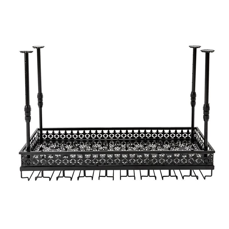 Glenna 6 Bottle Wine Rack, Noir