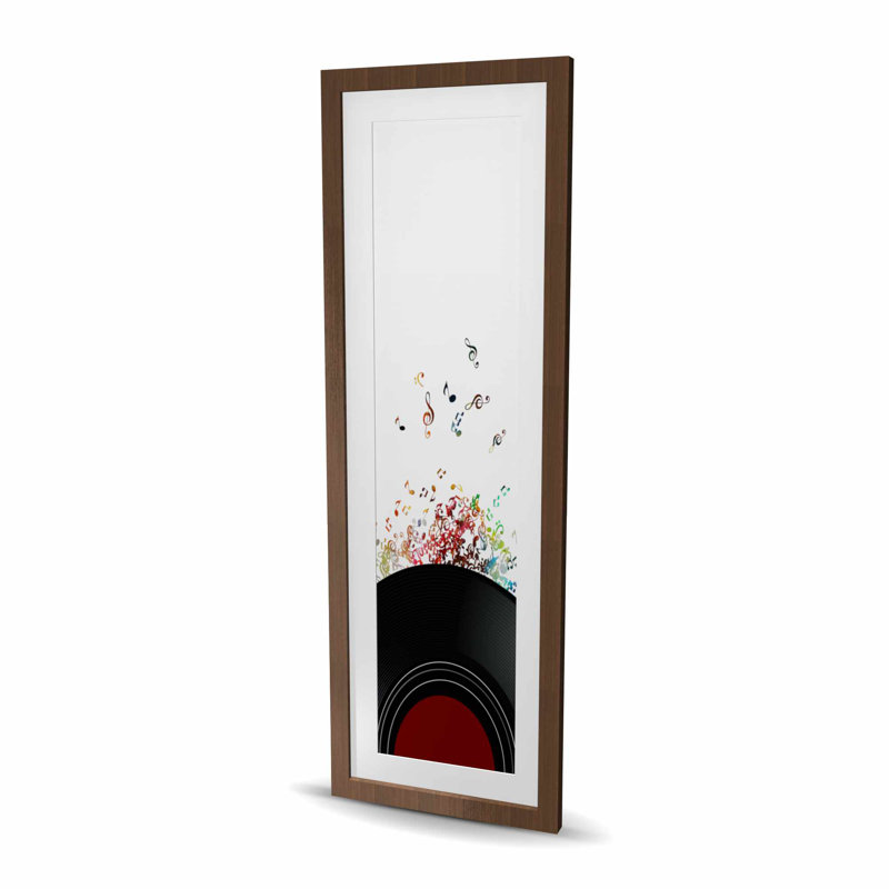 Notes Escaping from a Vinyl Record | Framed Matted Print