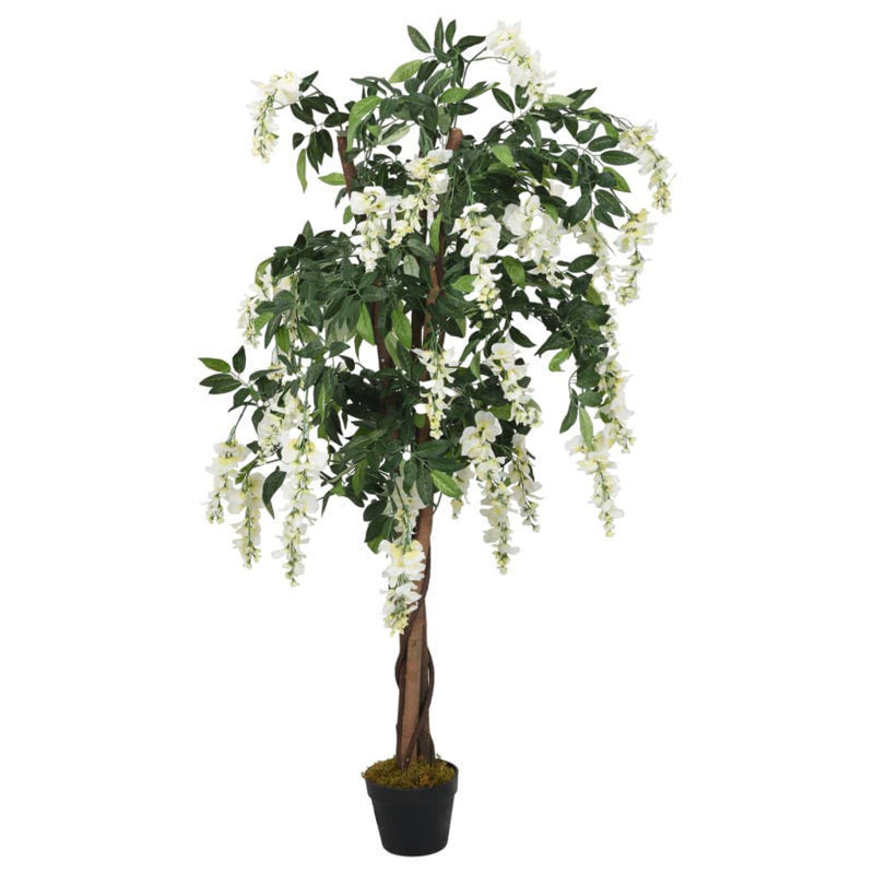 Faux Wisteria Tree in Pot, 80cm H x 82cm W
