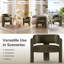 Fauteuil de baril en velours-2051324107