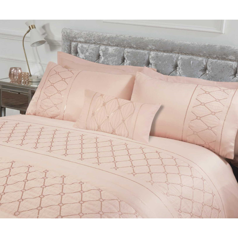 Roark Geometric Rectangular Boudoir / Breakfast Cushion, Blush Pink