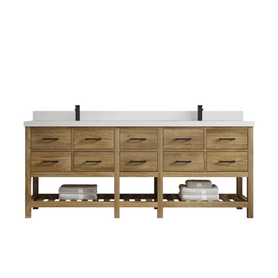 Ensemble de meuble-lavabo double 84 po