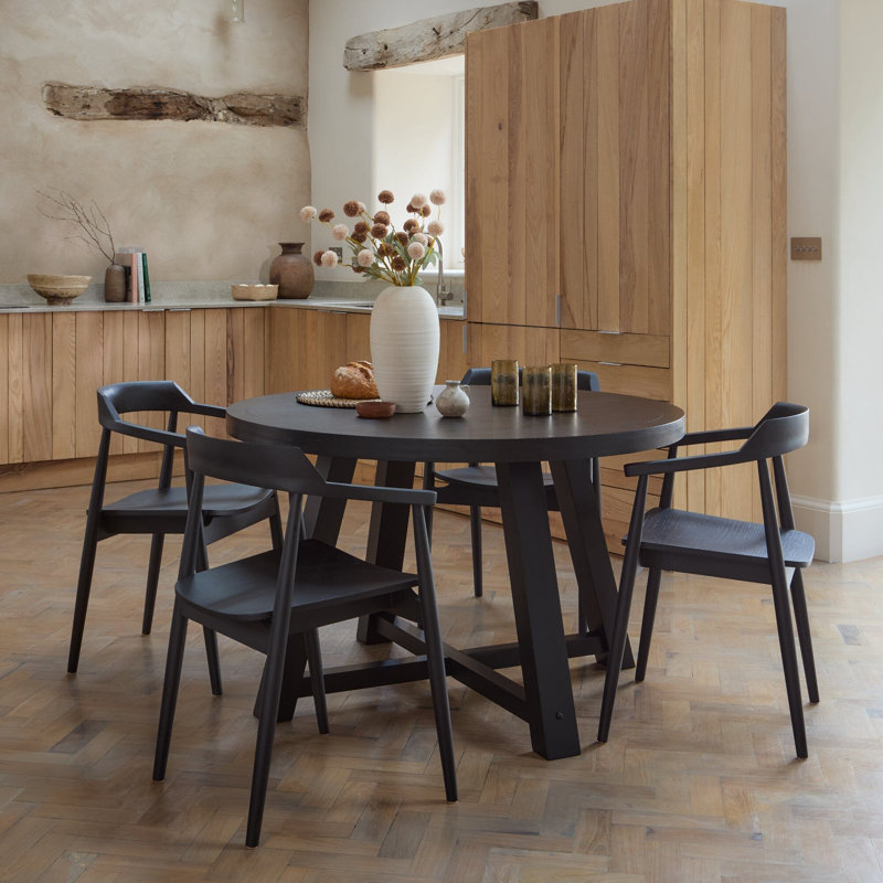 Mid-Century Modern Shell Dining Chairs, Black