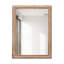 Miroirs de salle de bain à cadre en bois, miroir rectangulaire mural de style campagnard pour meuble-lavabo avec perles élégantes, horizontales ou verticales