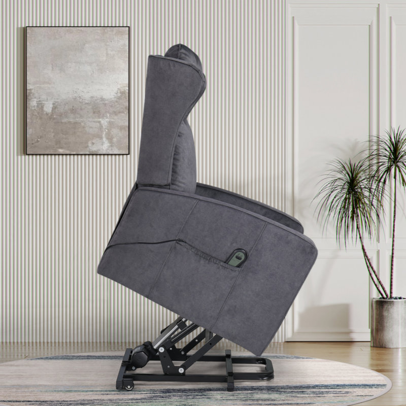 Fauteuil large en velours 27,6 po Rajiya