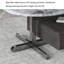 Elliptical supercrystalline stone coffee table