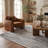 Rug Branch Sahra 7' x 10' (6'7" x 9'6") Grey/Black Abstract Indoor Area Rug, Contemporary, Low Pile, Stain-Resistant Carpet - Living Room, Bedroom, Dining Room, and Kitchen-1473138133