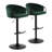 Swivel Upholstered Adjustable Height Counter Stool with Metal Frame-92718749